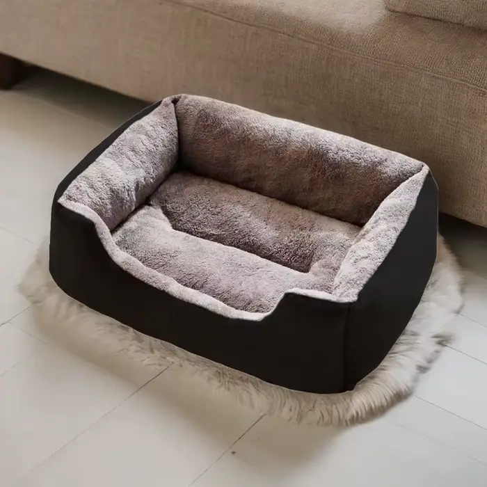 Canapé-lit carré chaud pour animaux de compagnie, coussin pour chien, chat, nounours, corgi, petits 