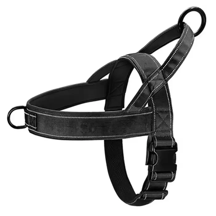 Harnais tactique anti-traction pour chien, nylon 1000D réglable pour grands chiens, gilet d'entraîne