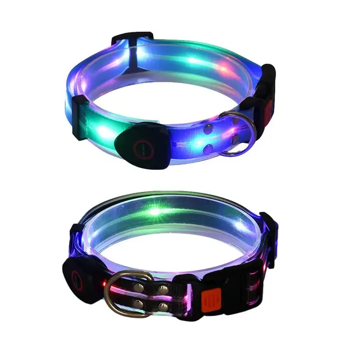 Collier lumineux pour chien rechargeable