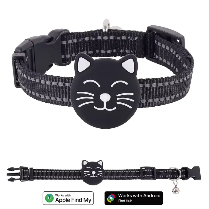 Collier de suivi GPS intelligent pour animaux de compagnie, traceur anti-perte pour chat, boucle de 