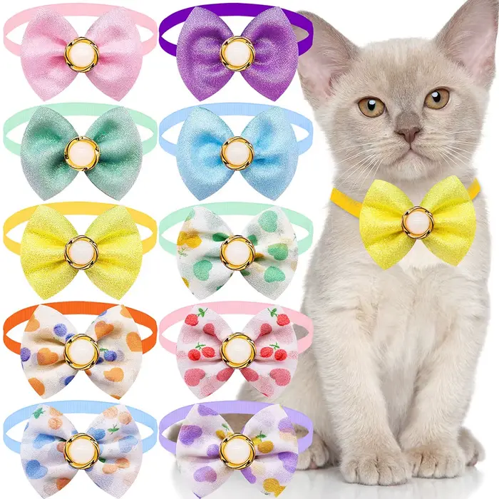 Noeud papillon pour animaux de compagnie, collier pour chien, accessoires de toilettage pour petits 