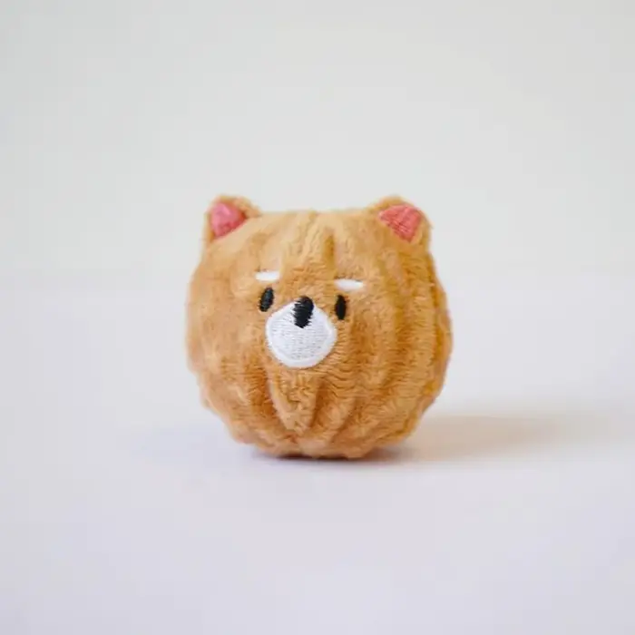 Jouet à bille pour chiot qui couine - Jouet à mâcher à picots rebondissant pour le nettoyage des den