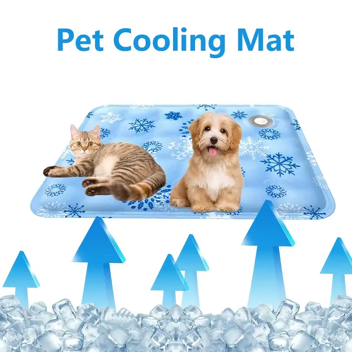 Tapis de refroidissement pour animaux de compagnie, glace sèche, coussin frais pour animaux de compa