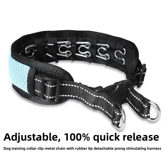 Collier d'entraînement anti-choc pour chien avec barbelures