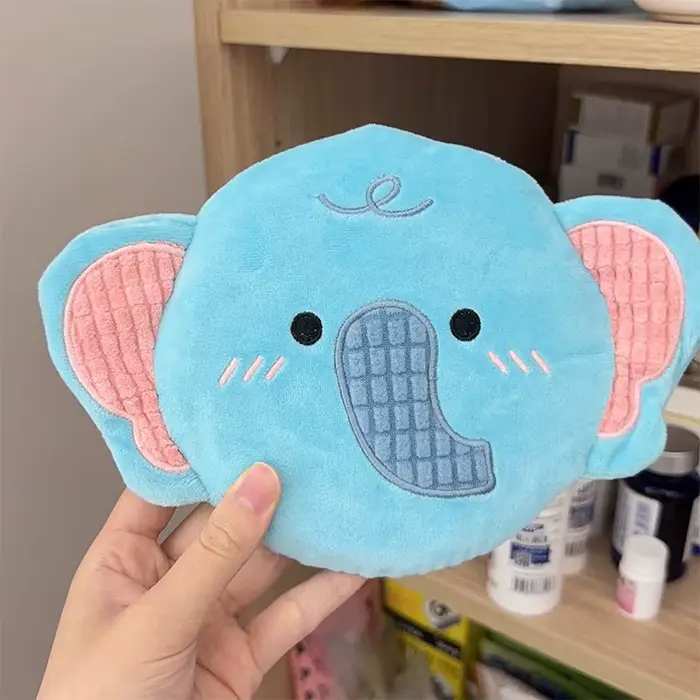 Frisbee en peluche doux pour chien, résistant aux morsures sans endommager les gencives, jouet sonor