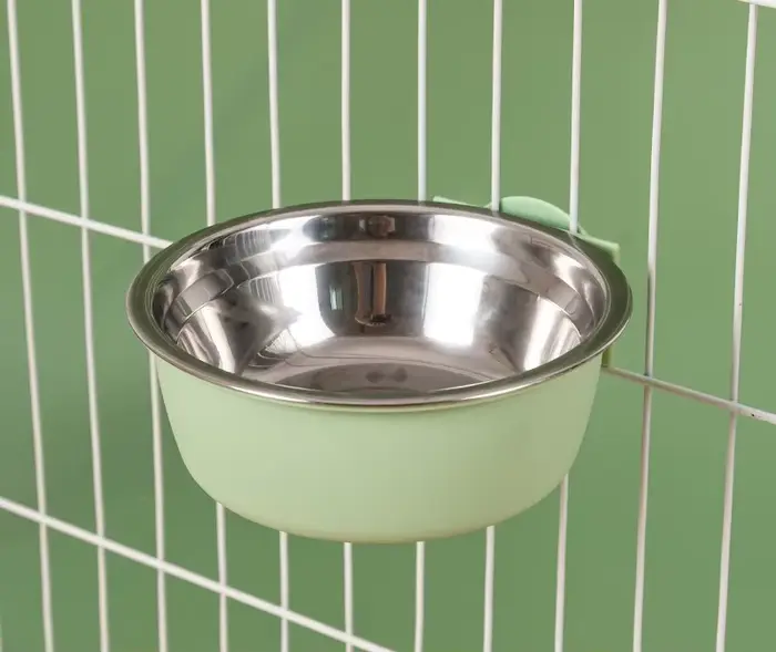 Mangeoire automatique suspendue pour animaux de compagnie, avec bol de 30oz et distributeur d'eau de