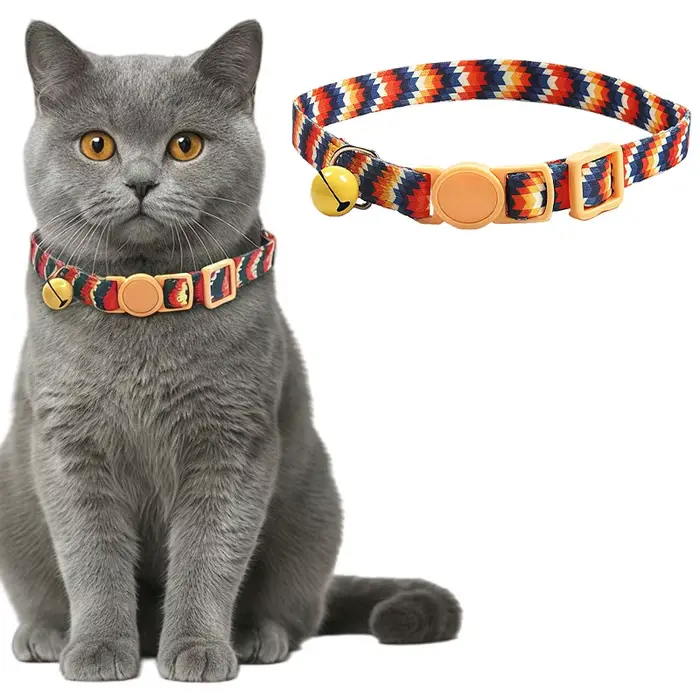 Collier de sécurité pour chaton avec clochette, réglable et doux, pour petits chats – Accessoire déc