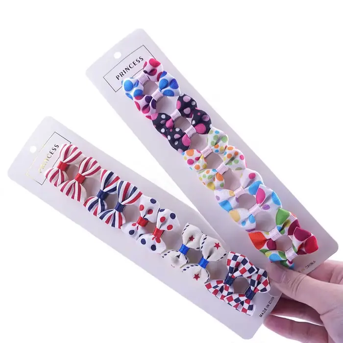 Pinces à cheveux faciles à appliquer pour chiens, 10 pièces, différents Styles, nœuds de cheveux en 
