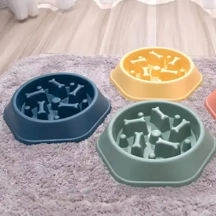 Bol pour chien Anti-étouffement bol de nourriture lente Pot d'alimentation