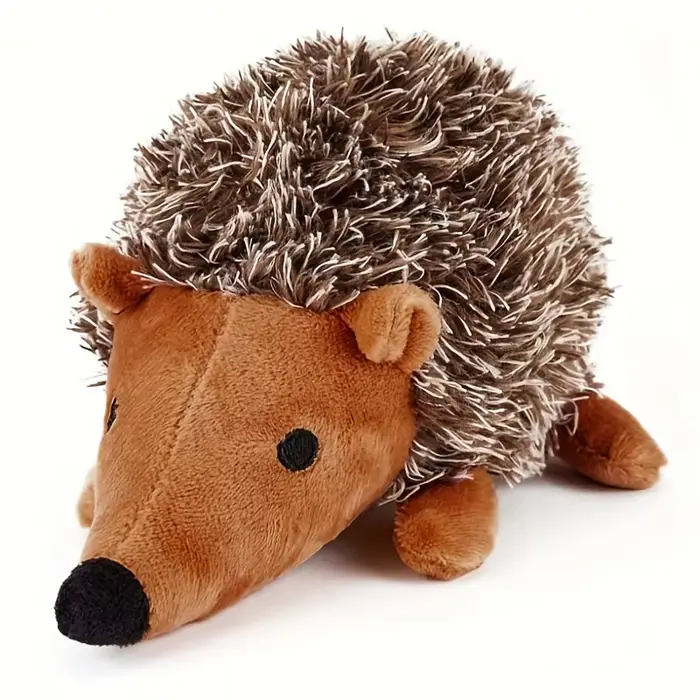 Jouet en peluche hérisson grinçant pour chien, compagnon de jeu à mâcher et interactif doux et Durab