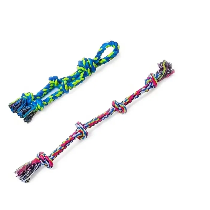 Jouets à nœud pour chiens, jouets à mâcher indestructibles et durables, jouets interactifs de remorq