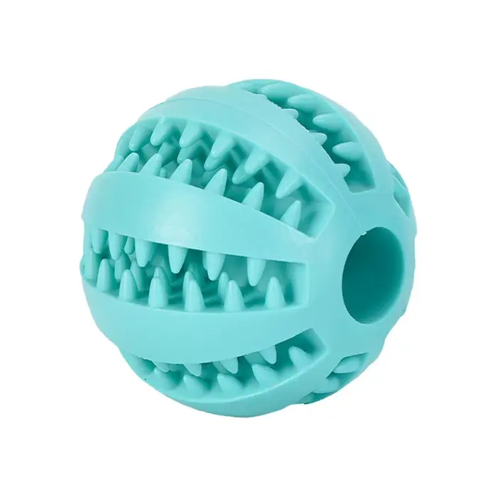 Jouet de nettoyage dentaire pour chien, jouet à mâcher texturé pour chiot, balle distributrice de no