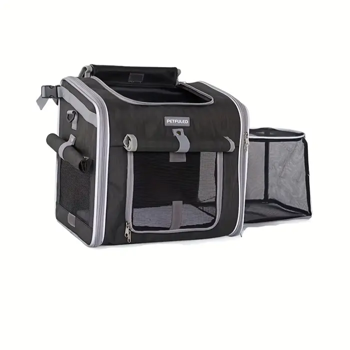 Mir de vélo pour chien ou chat, sac à dos extensible et souple pour animal de compagnie avec 4 porte