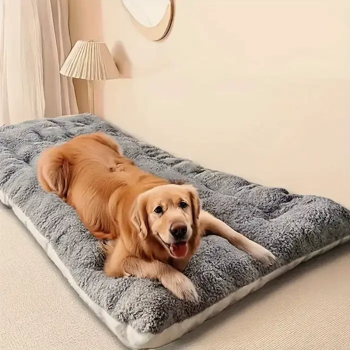Grand lit en peluche pour chien