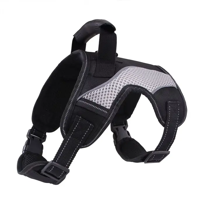 SFP sans côtes pour animaux de compagnie avec clips de laisse, réglable, doux, rembourré, vernis pou