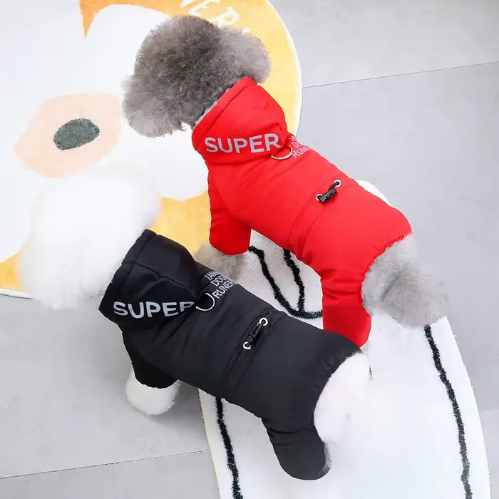 Combinaison chaude d'hiver pour chien, vêtements imperméables pour animaux de compagnie, veste, salo