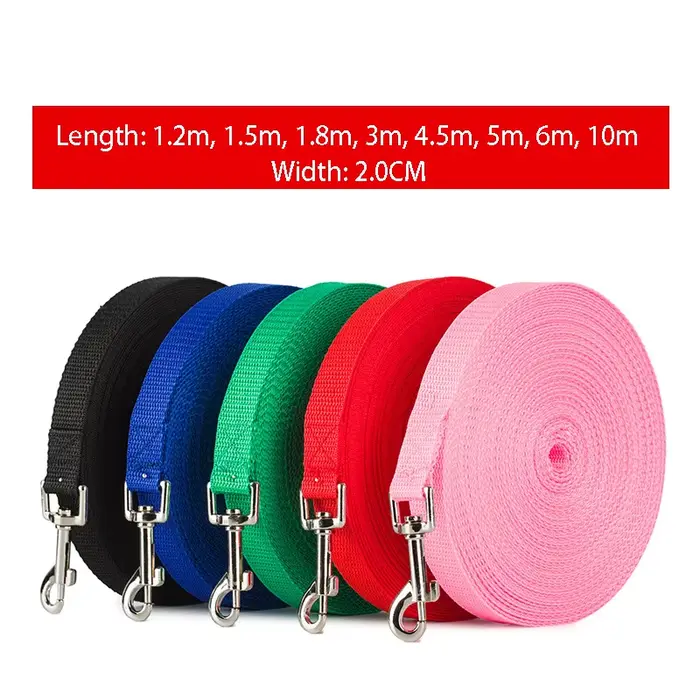 Laisses pour animaux de compagnie plus longues, corde d'entraînement en plein air, ceinture de laiss
