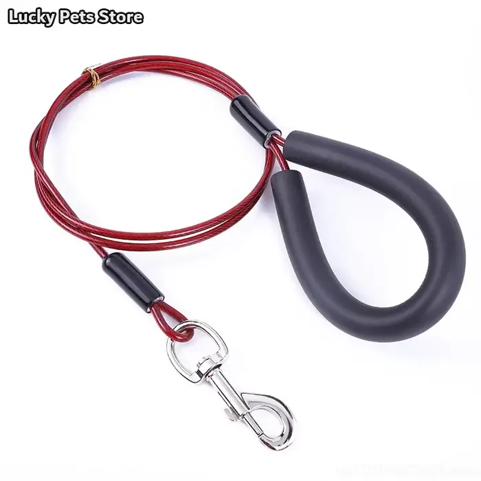 Laisse pour chien avec câble en acier