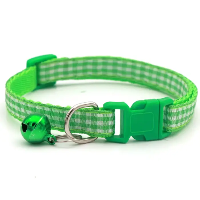 Collier réglable à pointe ondulée pour chien, chaton, chat, avec cloche, colliers à boucle en Polyes
