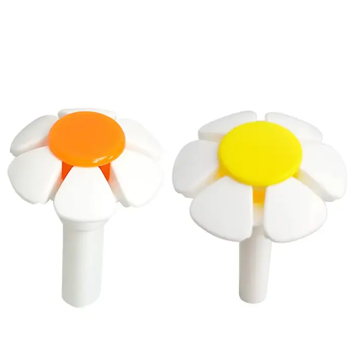Tête de buse de remplacement en forme de fleur pour chat, rond, cubique, en acier inoxydable, distri