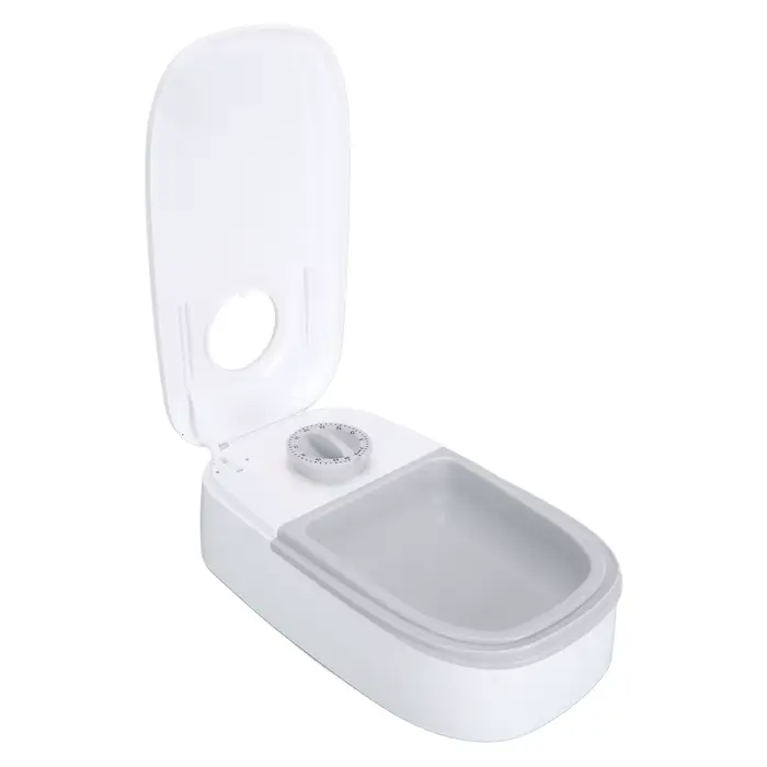 Mangeoire automatique pour chiens et chats, aliments secs et humides, séparation des repas doubles, 