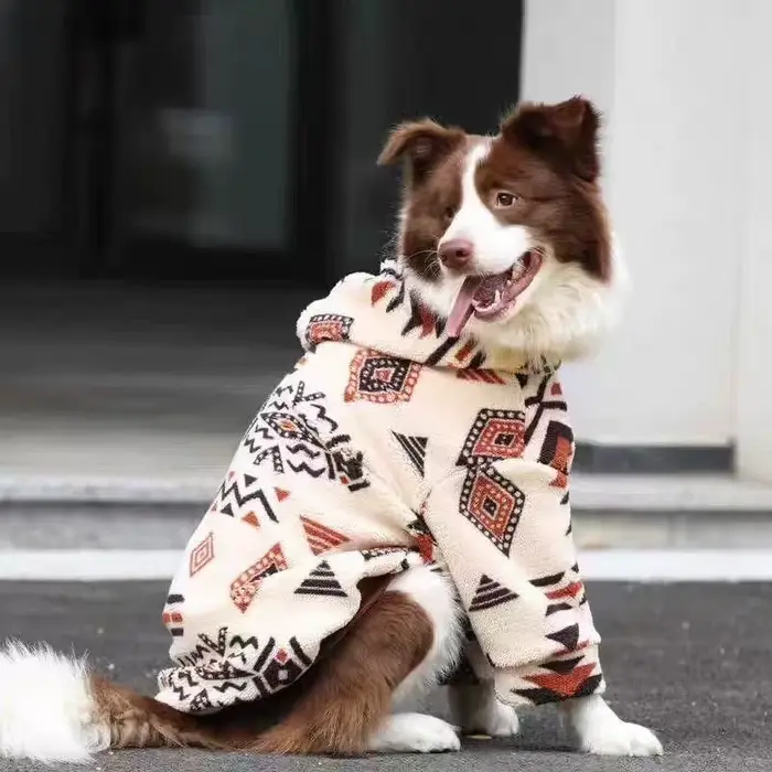 Manteau à capuche pour chien, sweat-shirt chaud et épais pour chiens de taille moyenne et grande, vê