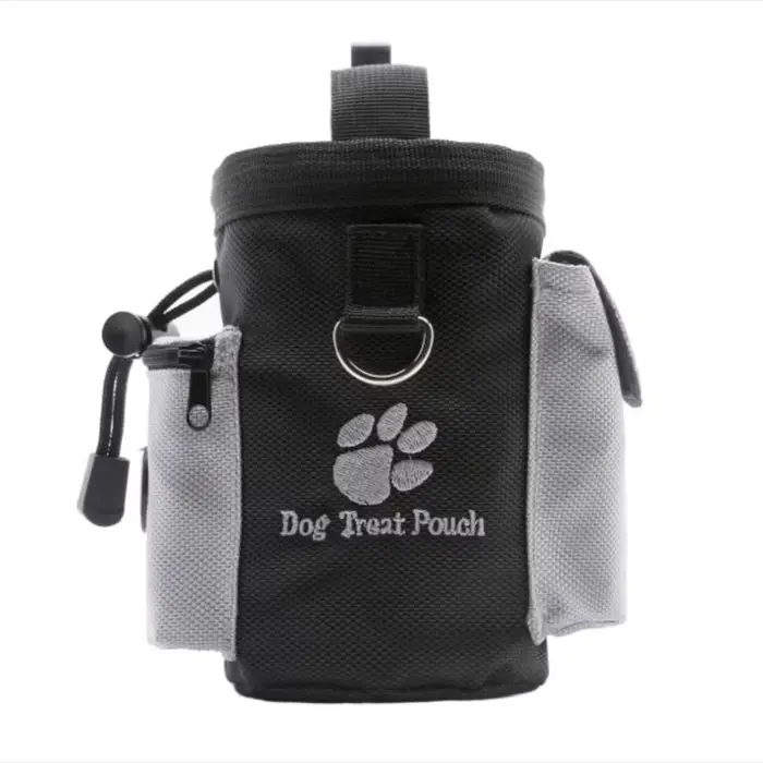 ​ ​ Pochette de friandises d'entraînement pour chien, sac de taille, pochette de collation d'appât p