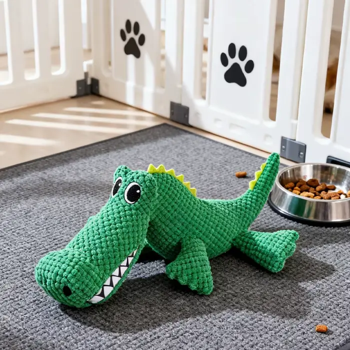 Jouet interactif en peluche résistant à la mastication pour animaux de compagnie avec son, forme de 