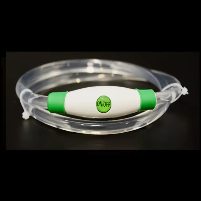 Collier LED pour chien, Rechargeable, 3 modes de fonctionnement, plus léger, plus doux, Max 70cm, sé