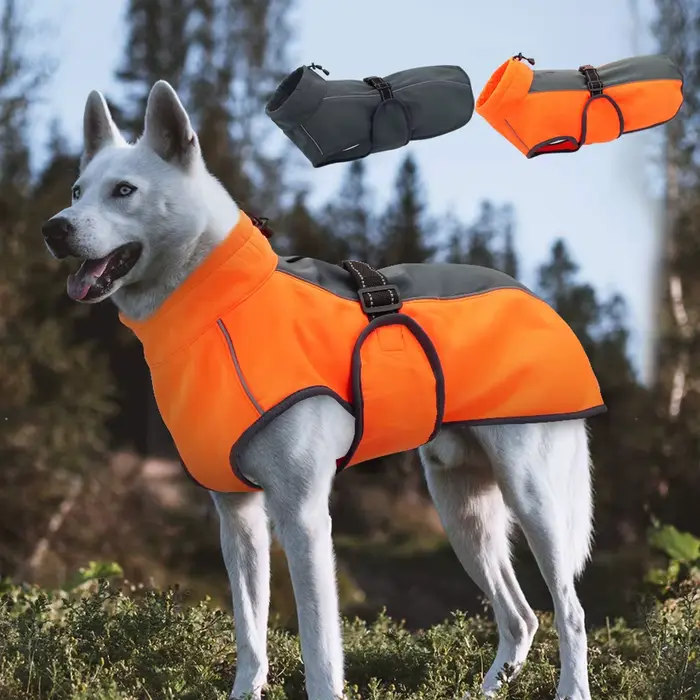 Chaud grand chien vêtements imperméable à l'eau pour animaux de compagnie grand chien veste manteau 