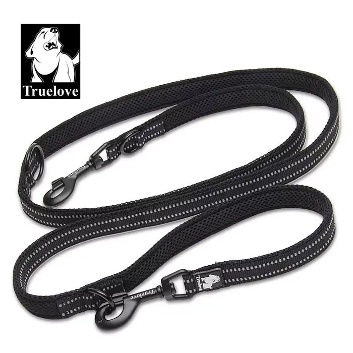 Truelove 7 En 1 Multi-Fonction Réglable Chien Plomb Main Libre Pet Formation Laisse Réfléchissant Ch
