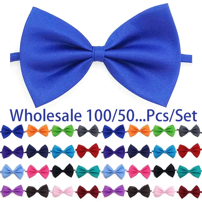 En gros 100/50/20 mignon réglable chien chat nœud papillon cou personnalisé chiot noeuds papillon an