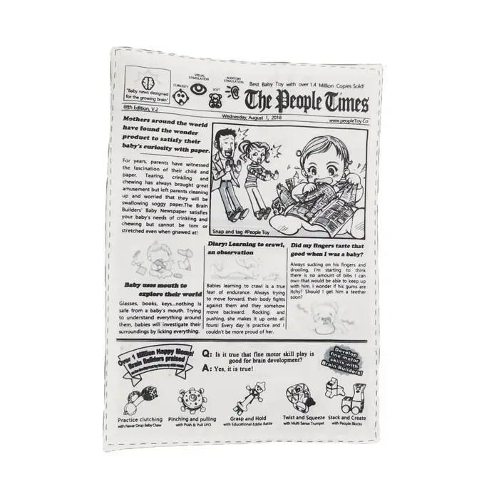 Jouets pour chiens amusants résistants aux morsures, en forme de journal, avec son couineur, jouets