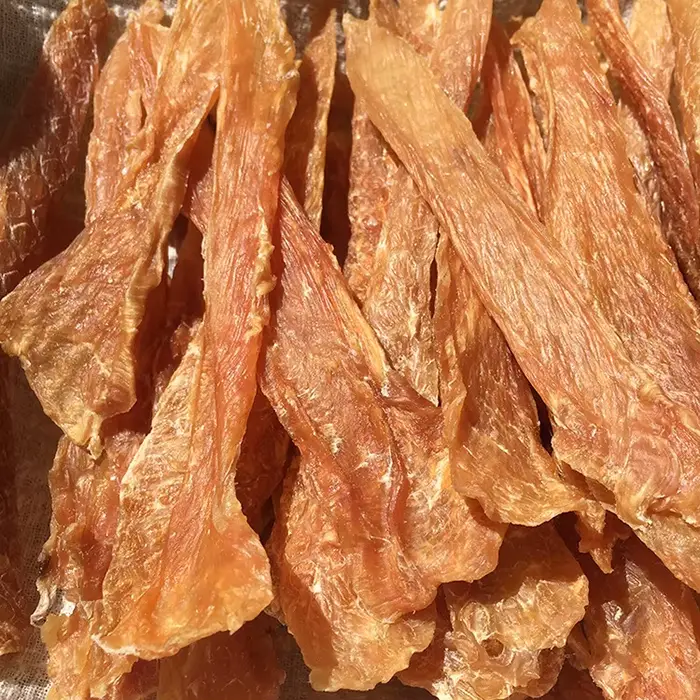 Friandises pour chiens séchées à l'air, viande pure, tranches de poulet séché, viande de canard, bât