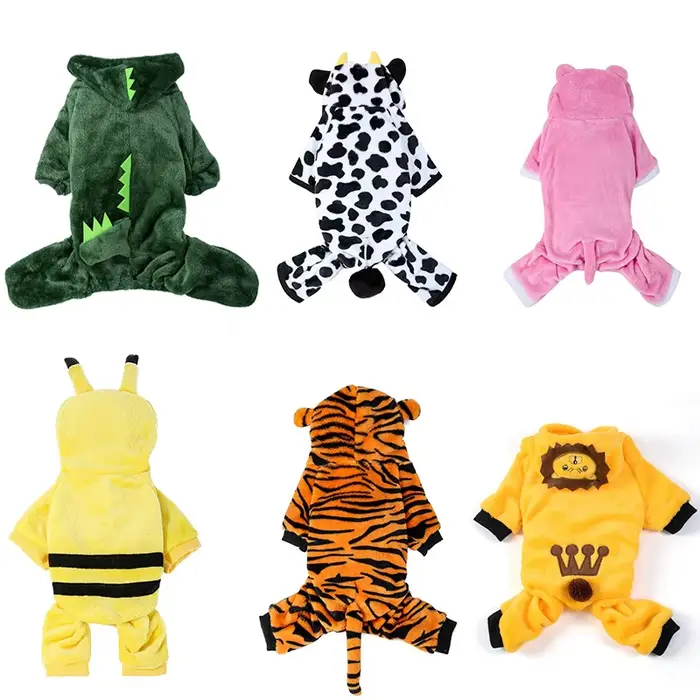 Vêtements pour animaux de compagnie, combinaisons en polaire douce et chaude pour chiens, vêtements 