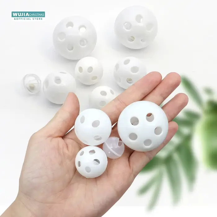 30/50/100 pièces hochet en plastique cloche boules couineur bébé jouets bricolage hochet perles fabr