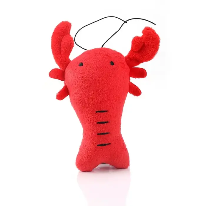 Jouets en peluche pour chiens, chiot de homard mignon, résistant aux morsures, jouets à mâcher pour