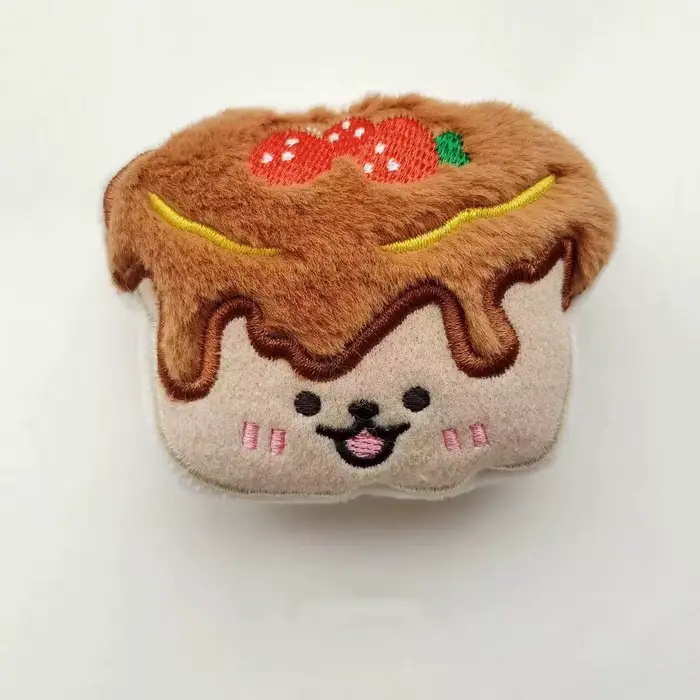 Jouets en peluche pour chiens en forme de nourriture avec couineur, ensemble de jouets à mâcher inte