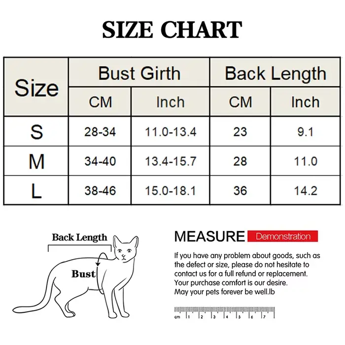 Combinaison de sevrage pour chat, vêtement de récupération anti-léchage après chirurgie, combinaison