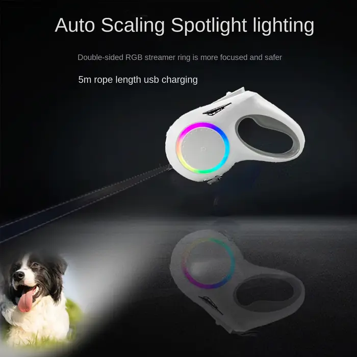 Trotteur rétractable pour chiens Laisse