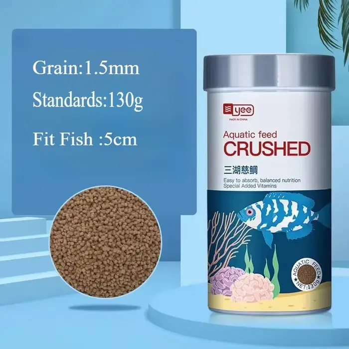 Cichlids – aliments aquatiques écrasés, faciles à absorber, améliorant la couleur, pour petits poiss