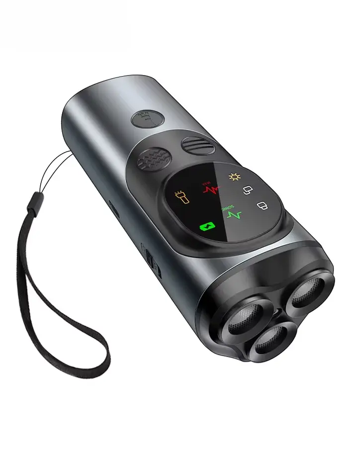 Répulsif ultrasonique pour chiens, dispositif d'entraînement Anti-aboiement, Rechargeable, haute pui