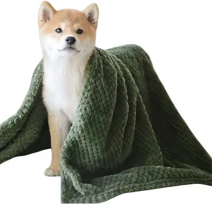 Couverture douce à carreaux pour animaux de compagnie, pour chiens et chats de petite et moyenne tai