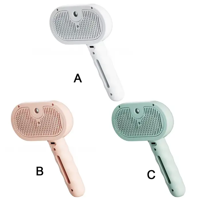Brosse de toilettage pour chiens à pulvérisation de vapeur