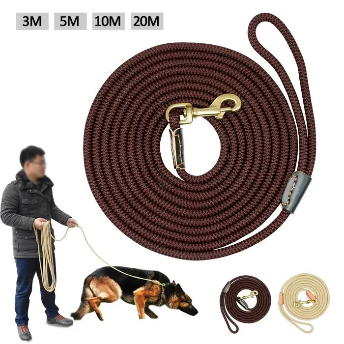 Laisse de suivi Durable pour chien, longue corde en Nylon, entraînement pour animaux de compagnie, l