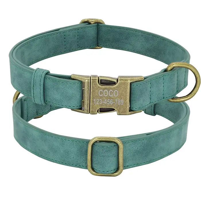 Collier d'identification de chien personnalisé colliers d'étiquette de chiens personnalisés avec bou