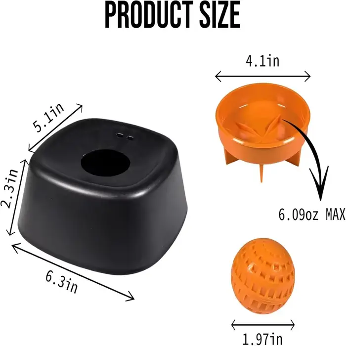 Gamelle à lécher interactive pour chien avec boule roulante, anti-dérapante, pour aliments humides, 