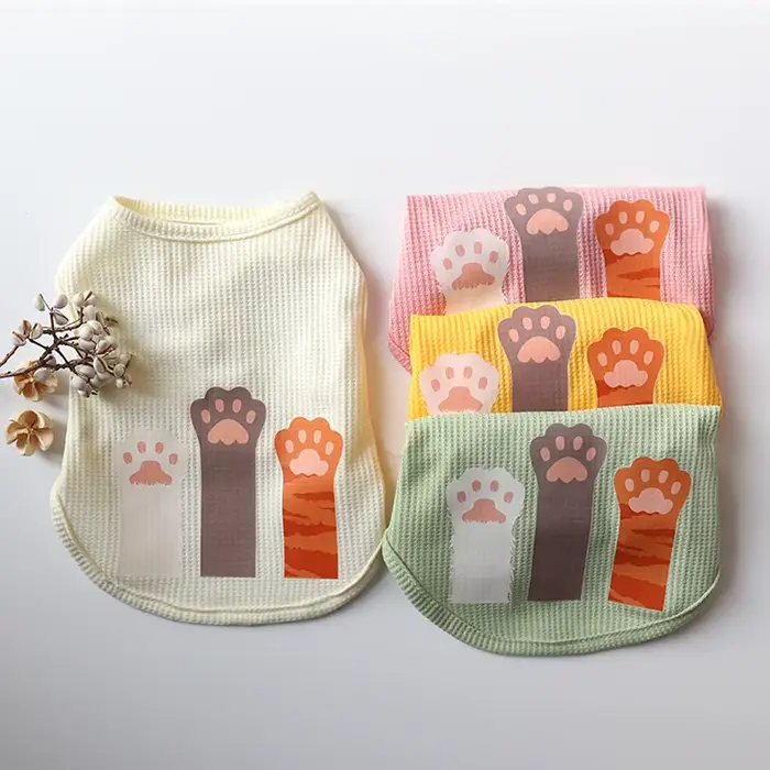 Haut en fibre précieuse pour chats et chiens, papier gaufré mignon et universel, empreinte de patte 