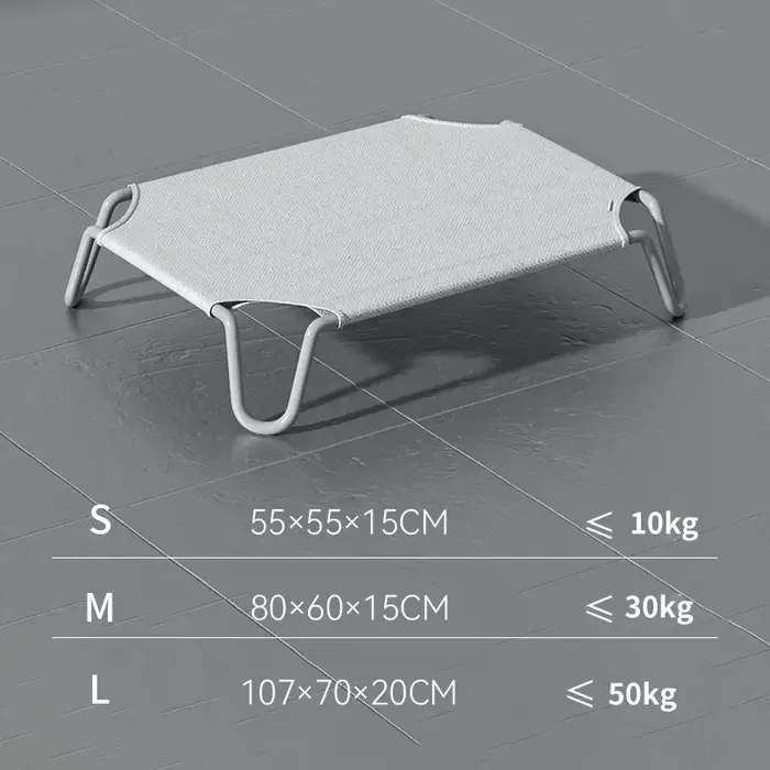 Lit surélevé pliable pour chiens, lit de camping portable pour animaux de compagnie, rembourrage amo