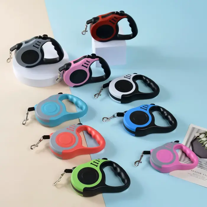 Laisse rétractable automatique durable pour chien et chat